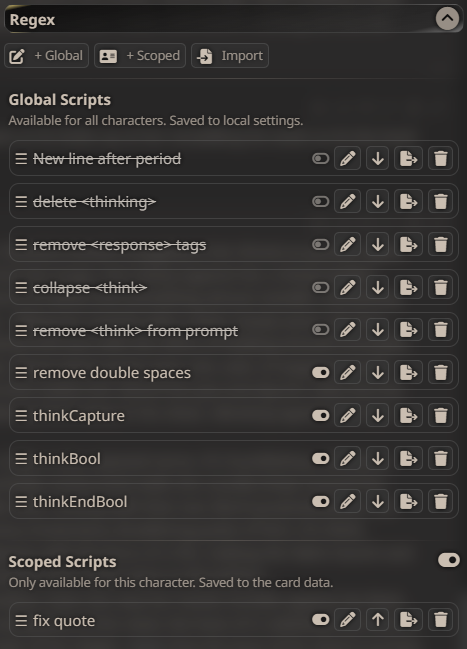RegEx拡張機能スクリプト リスト